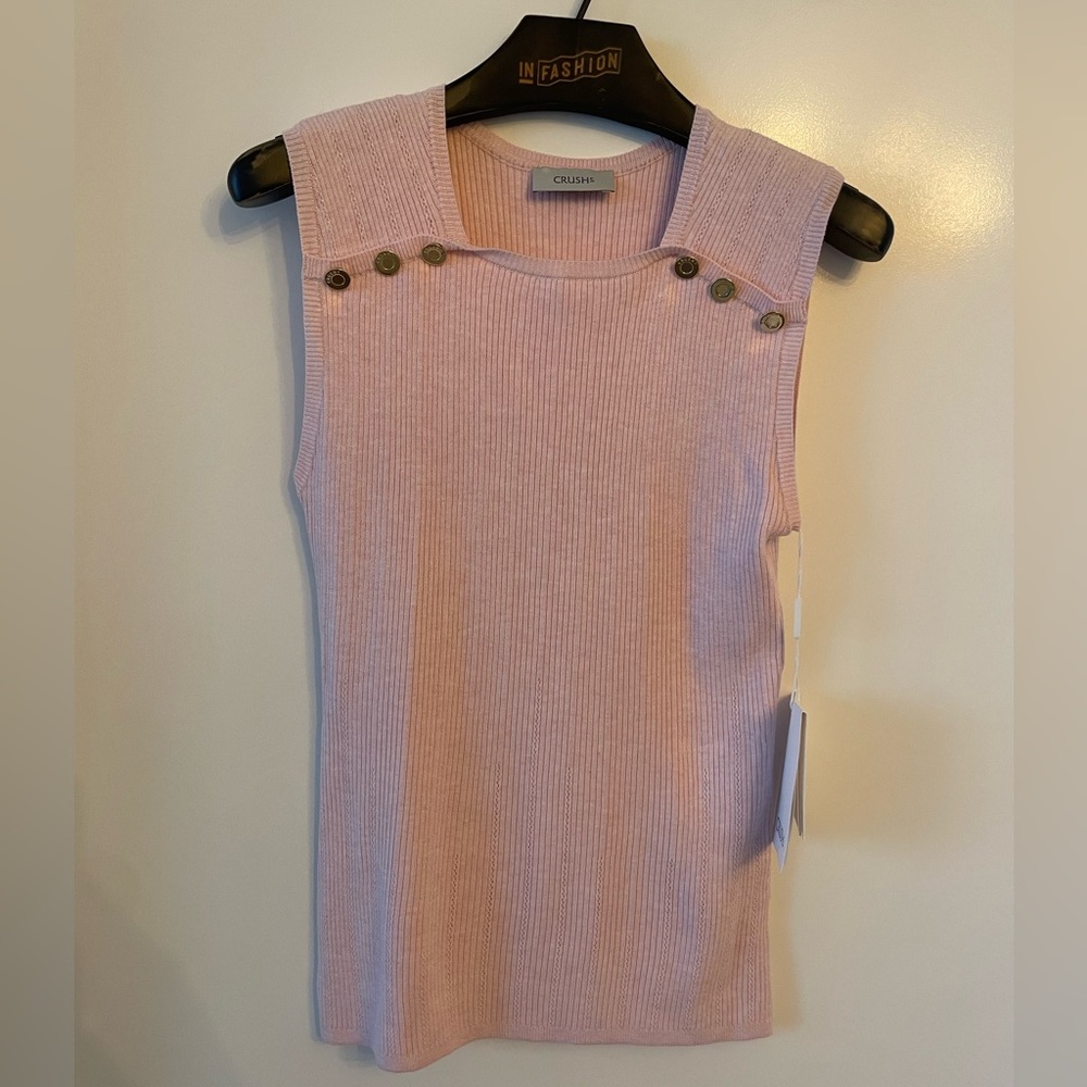 Cotton/Linen Blend Sleeveless Top